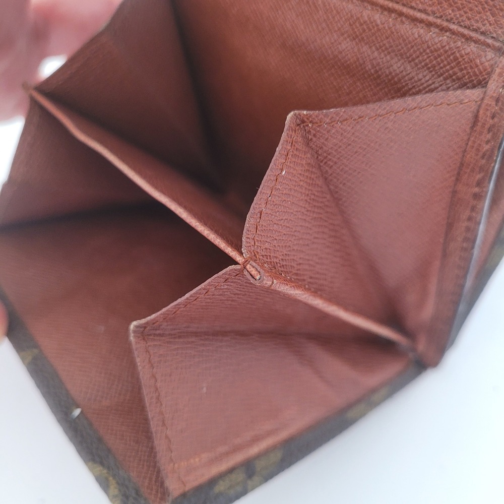 Louis Vuitton Monogram Porte Billets Cartes Credit Wallet Brown AN0920 Vintage - Picture 8 of 12